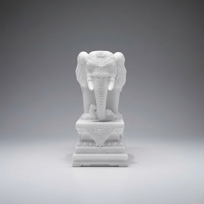 Marble Elephant Statue