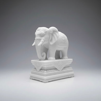 Marble Elephant Statue