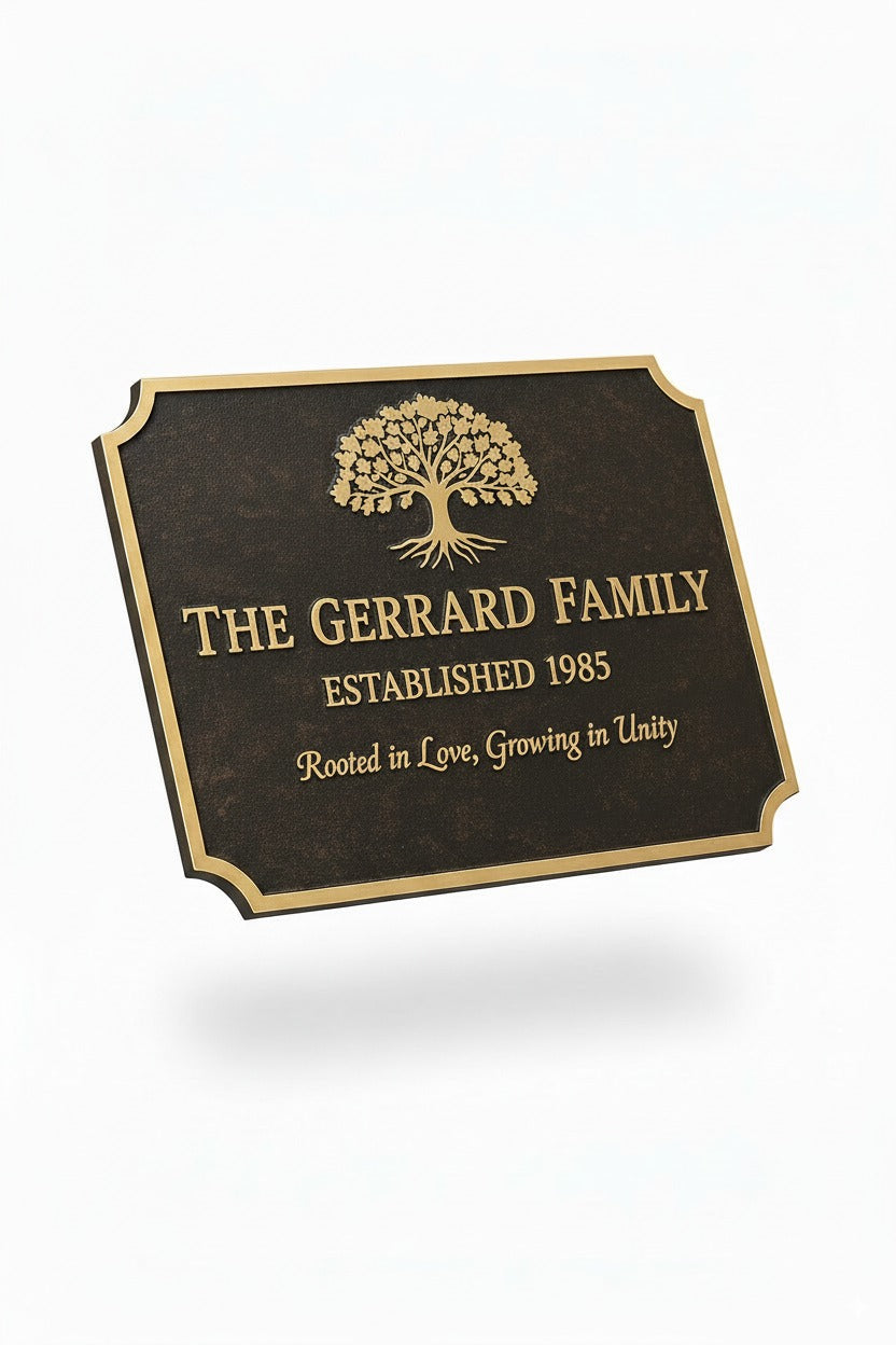 Tree Of Life Luxury Personalized Memorial Plaque