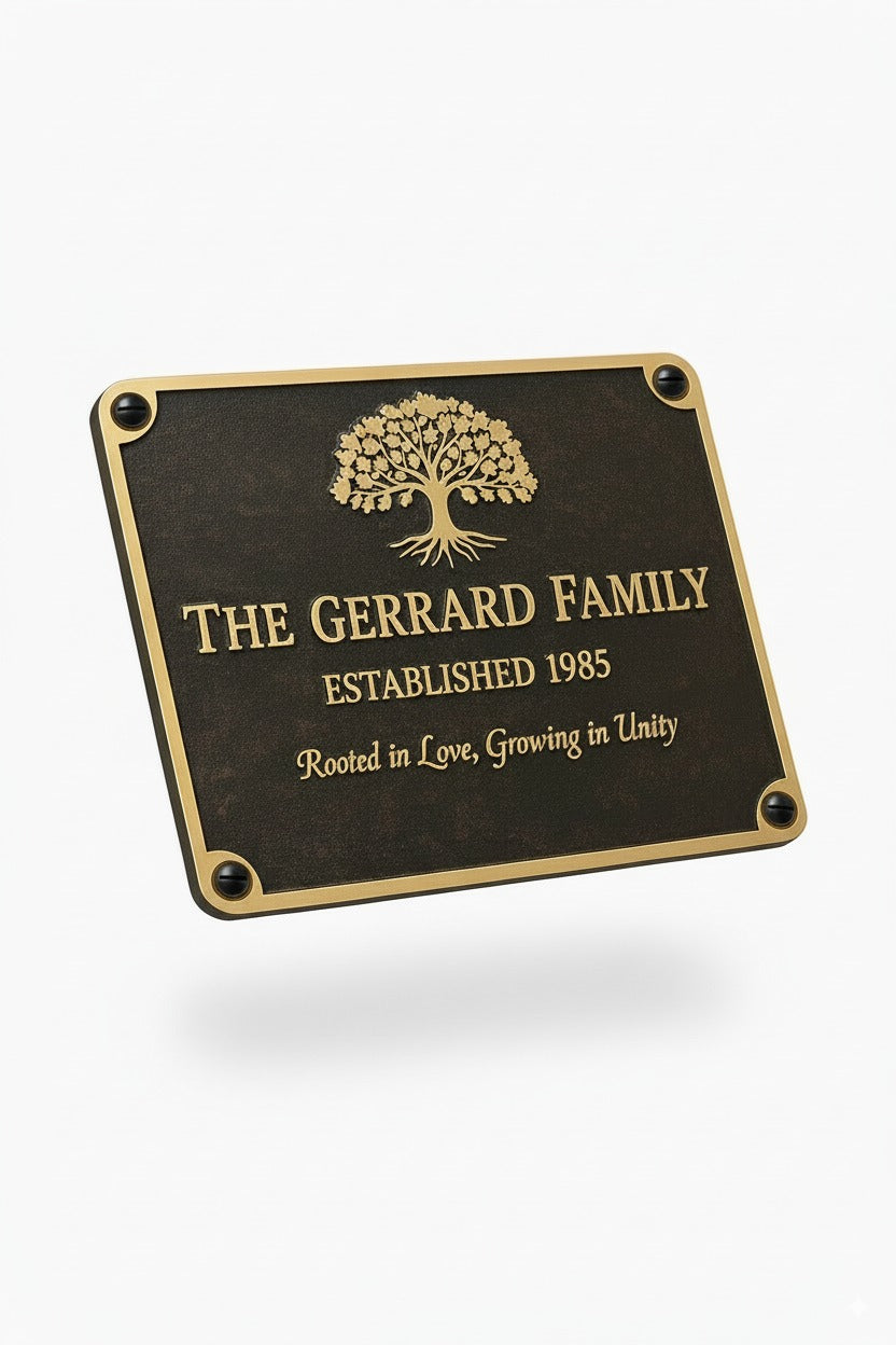 Tree Of Life Luxury Personalized Memorial Plaque