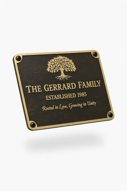 Tree Of Life Luxury Personalized Memorial Plaque