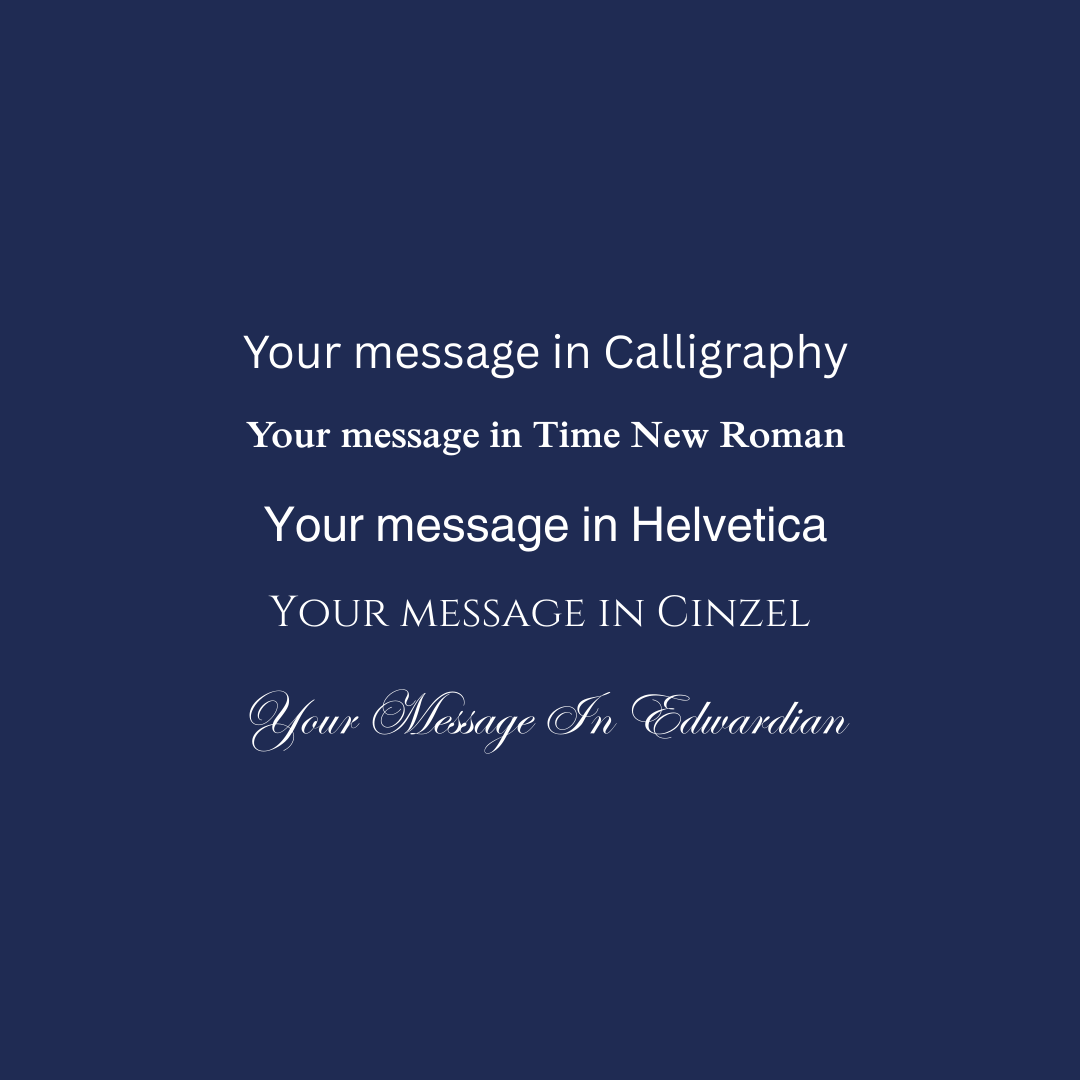 Luxury Flower Personalized Memorial Plaque